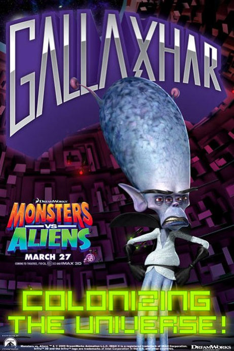 Monsters vs. Aliens (2009) Poster #2 - Trailer Addict