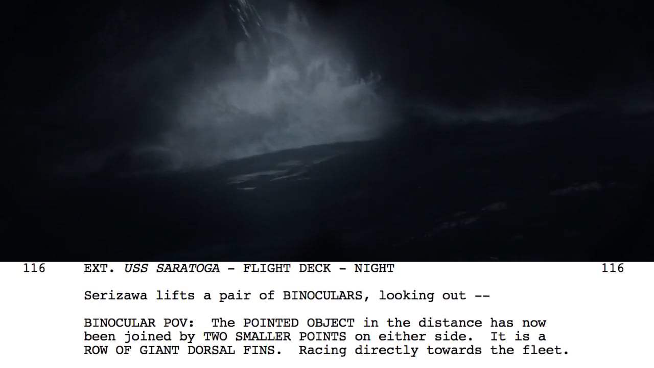 Godzilla Featurette - From Script to Screen: Tidal Wave Scene (2014) Screen Capture #2