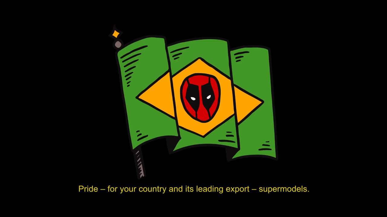 Deadpool 2 Viral - Brazil Comic Con Tattoos (2018) Screen Capture #3