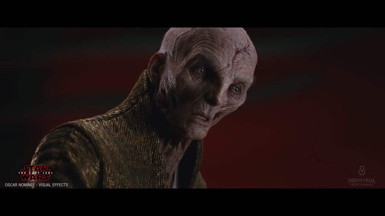 Star Wars: Episode VIII - The Last Jedi Featurette - Creating Supreme Leader Snoke (2017) Screen Capture #1