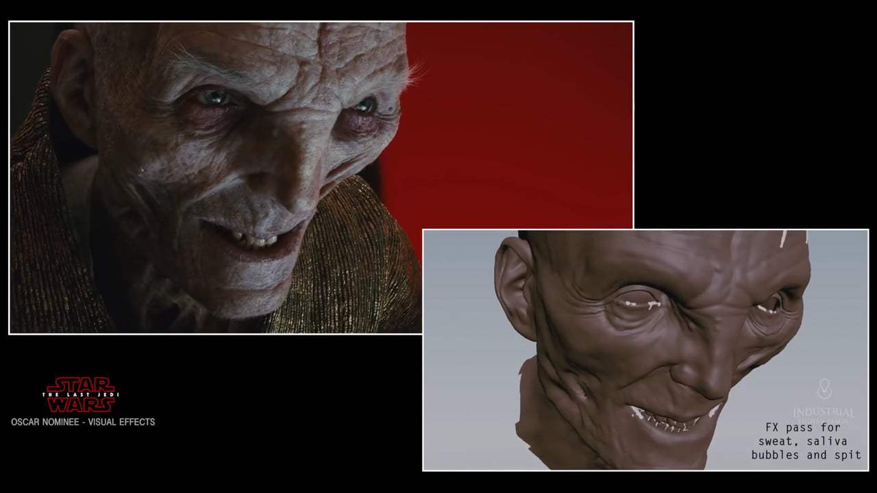 Star Wars: Episode VIII - The Last Jedi Featurette - Creating Supreme Leader Snoke (2017) Screen Capture #3