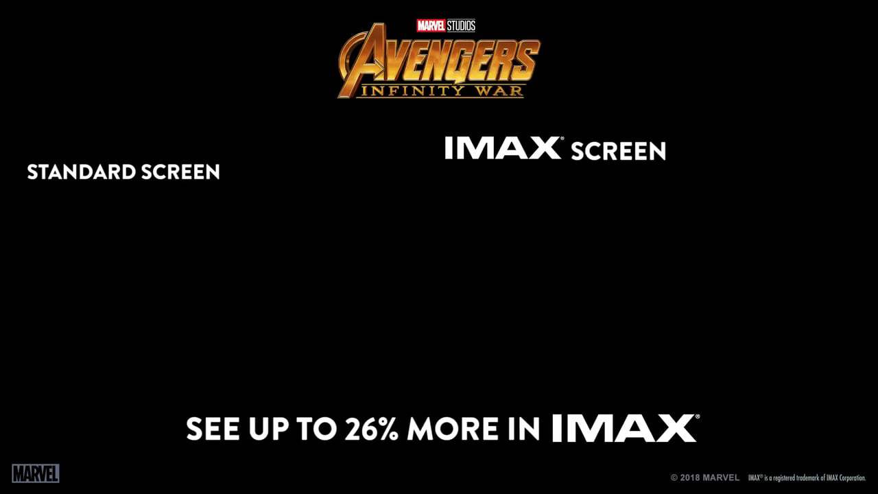 Avengers: Infinity War IMAX Comparison Trailer (2018) Screen Capture #1