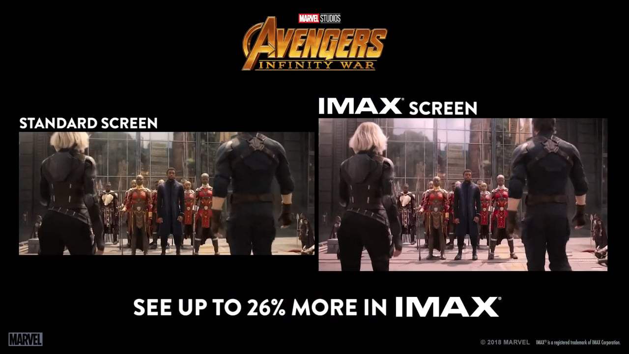 Avengers: Infinity War IMAX Comparison Trailer (2018) Screen Capture #2