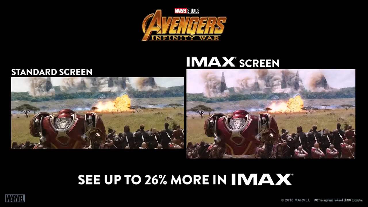 Avengers: Infinity War IMAX Comparison Trailer (2018) Screen Capture #3