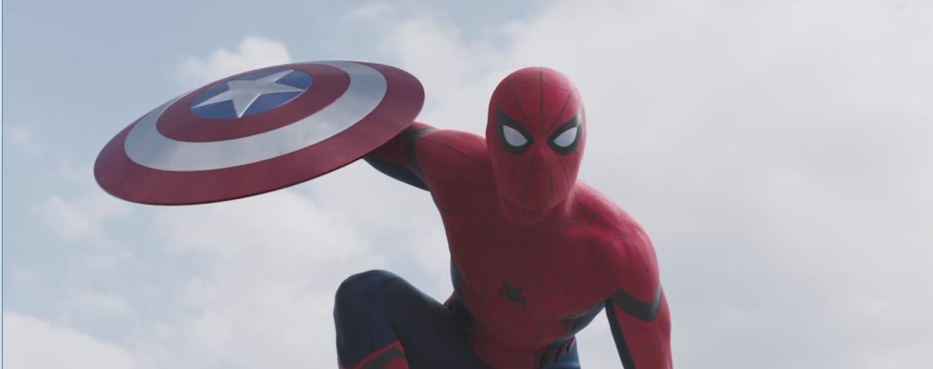Captain America: Civil War Trailer Screencap of Spider-Man