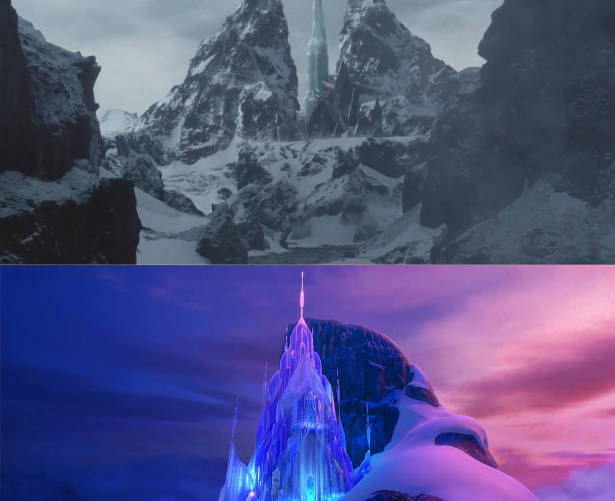 The Huntsman Winters War and Frozen Ice Castles