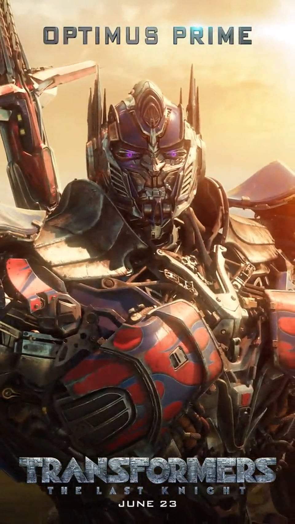 Transformers: The Last Knight Motion Poster - Optimus Prime (2017)