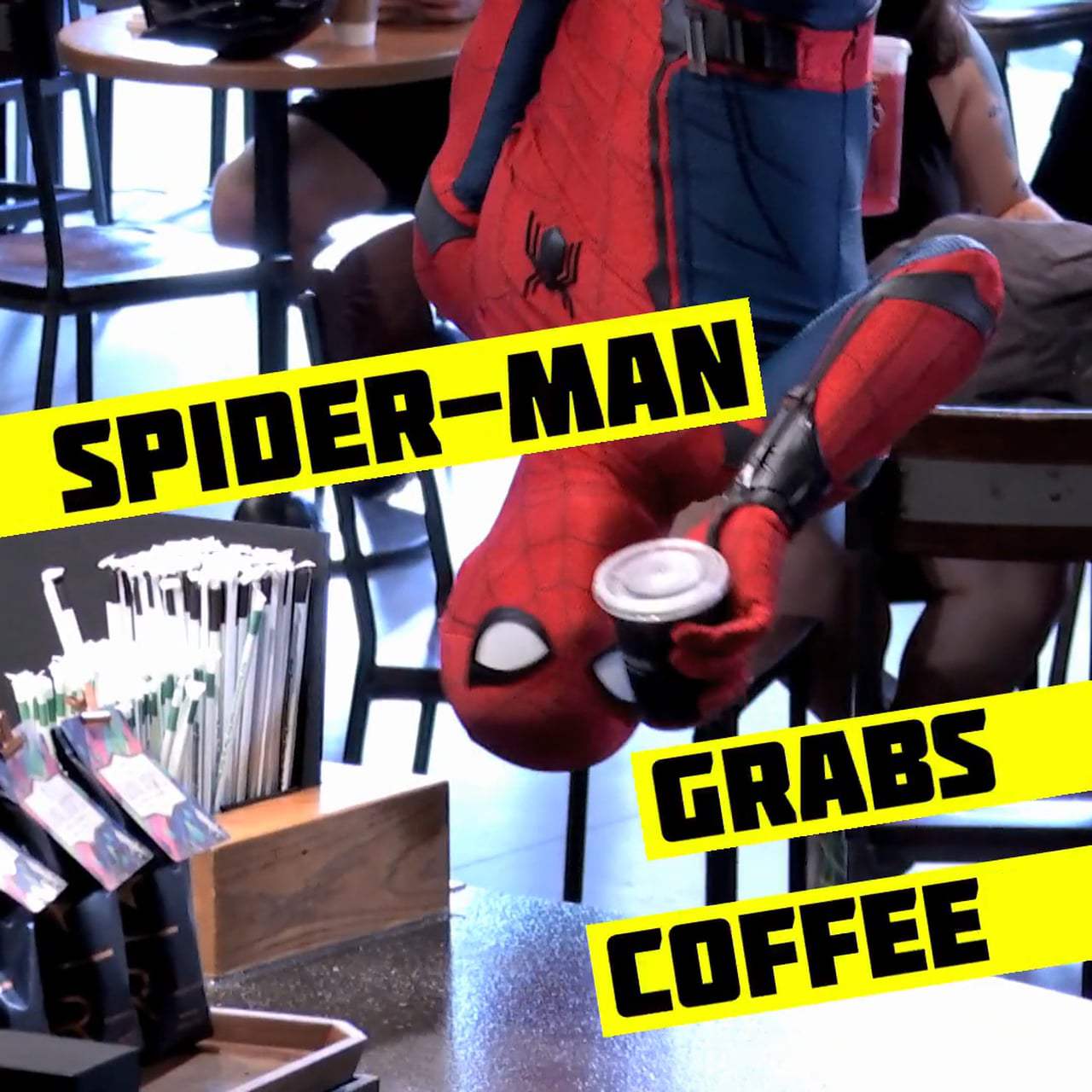 Spider-Man: Homecoming Viral - New York City Starbucks (2017)
