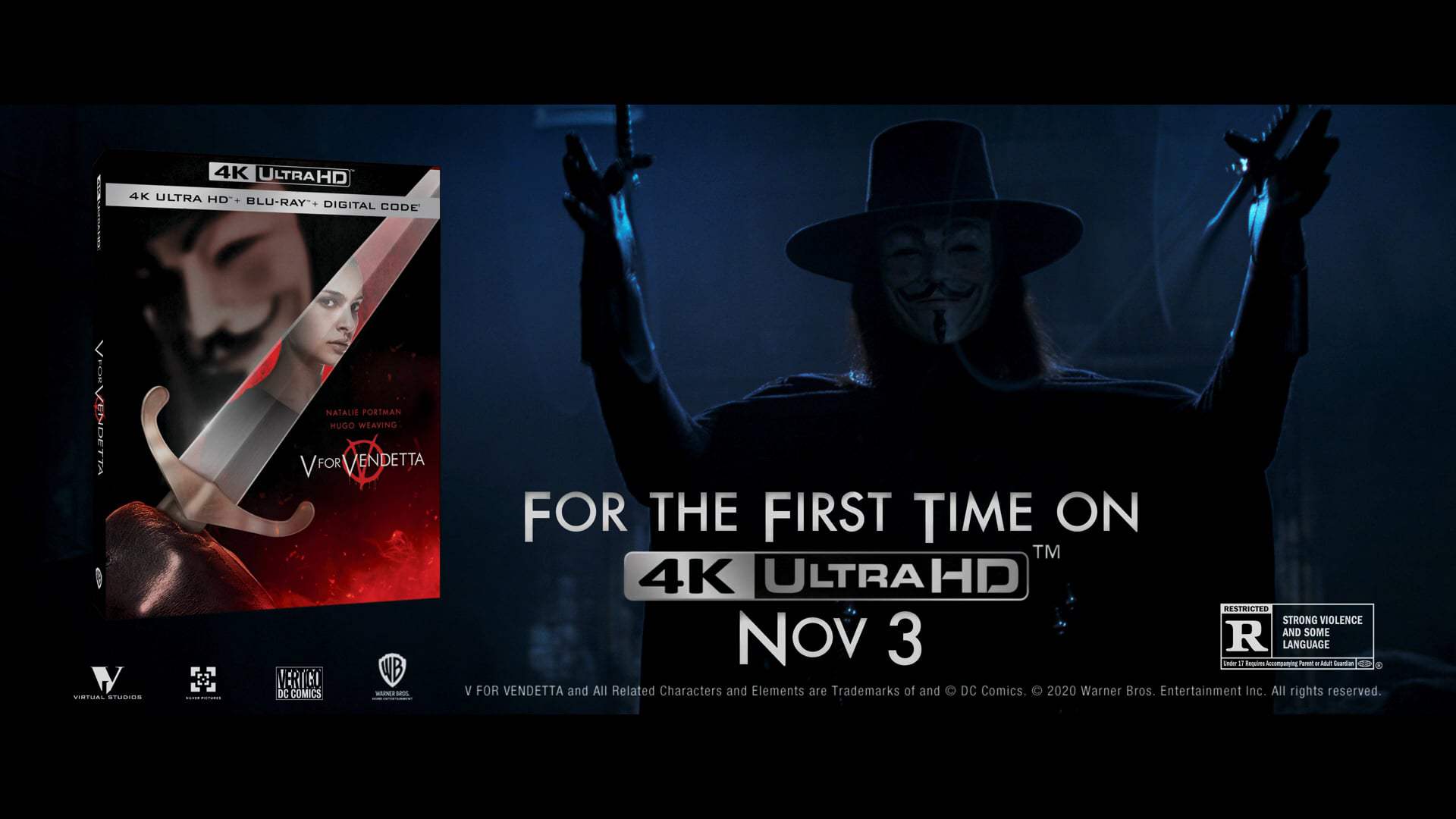 V for Vendetta 4k Ultra HD Trailer (2006)