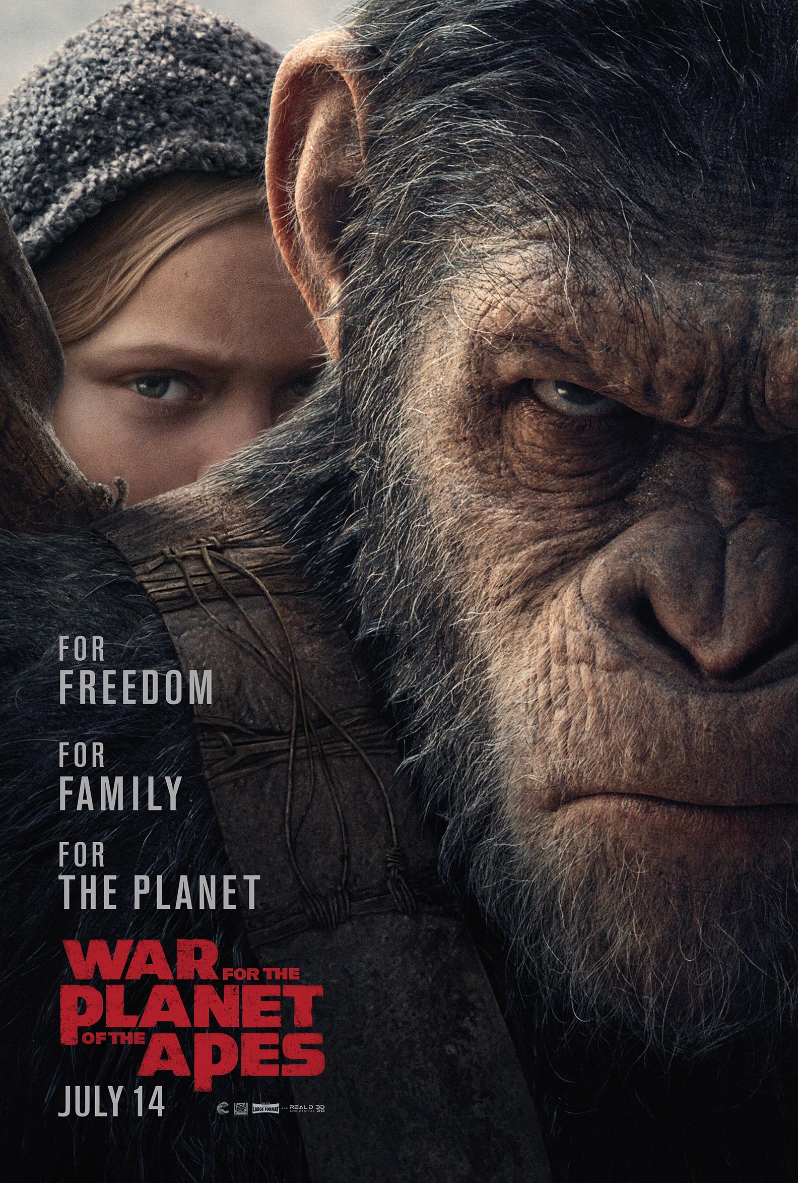 Resultado de imagem para 3 planet of the apes poster