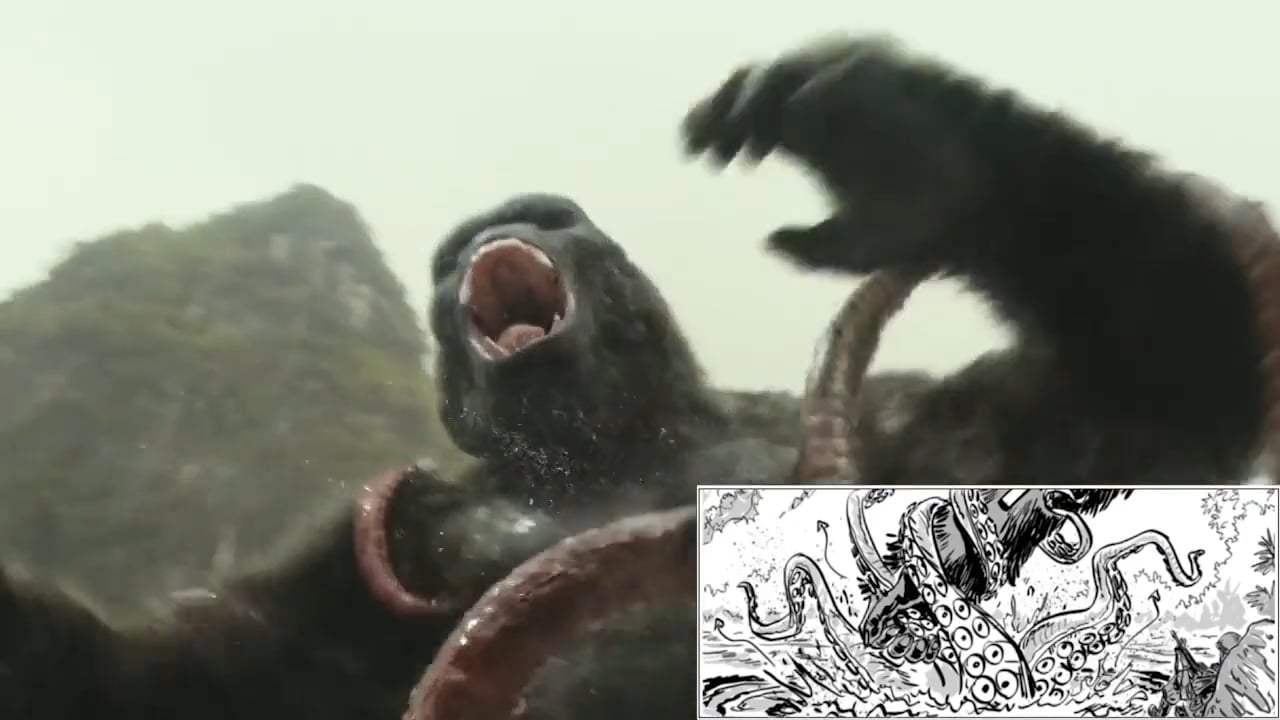 Kong: Skull Island Featurette - From Script to Screen: Kong vs Squid (2017) Screen Capture #3