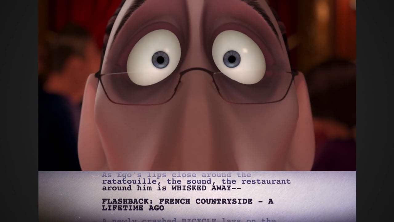 Ratatouille Featurette - From Script to Screen: Anton Ego Tastes Ratatouille (2007) Screen Capture #1