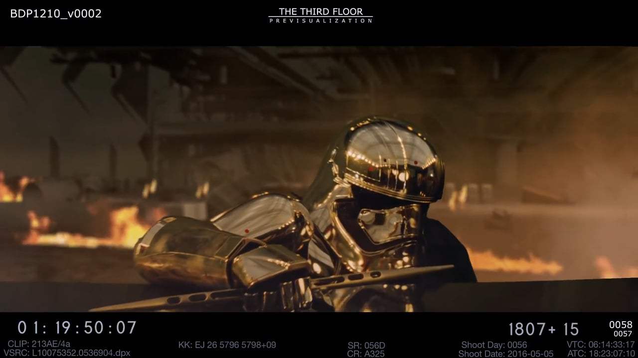 Star Wars: Episode VIII - The Last Jedi Deleted Scene - Phasma's End (2017) Screen Capture #1