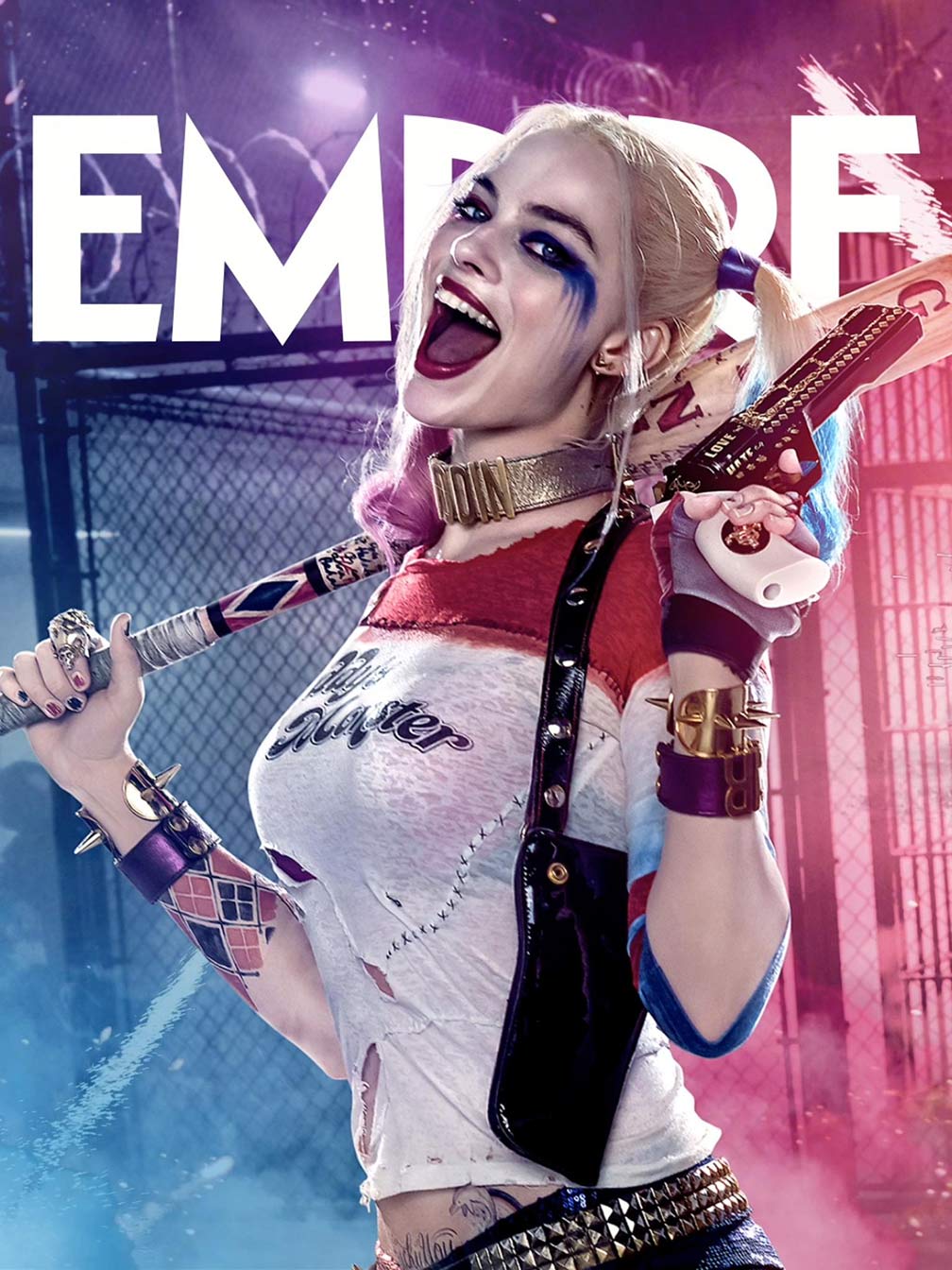 Empire Cover of Margot Robbie as Harley Quinn in Suicide Squad