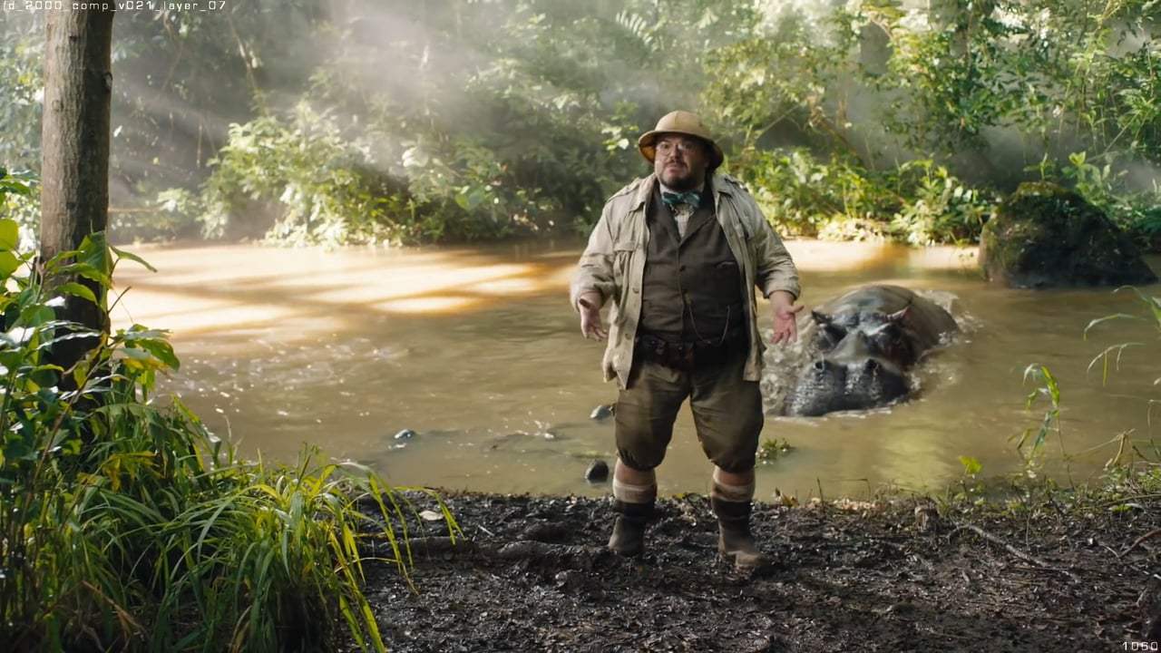 Jumanji: Welcome to the Jungle Featurette - Giant Hippo (2017)