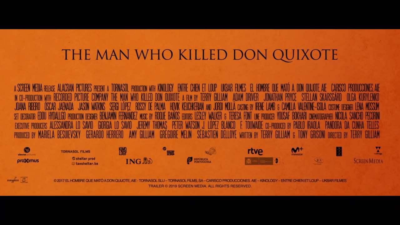 The Man Who Killed Don Quixote Trailer (2018)