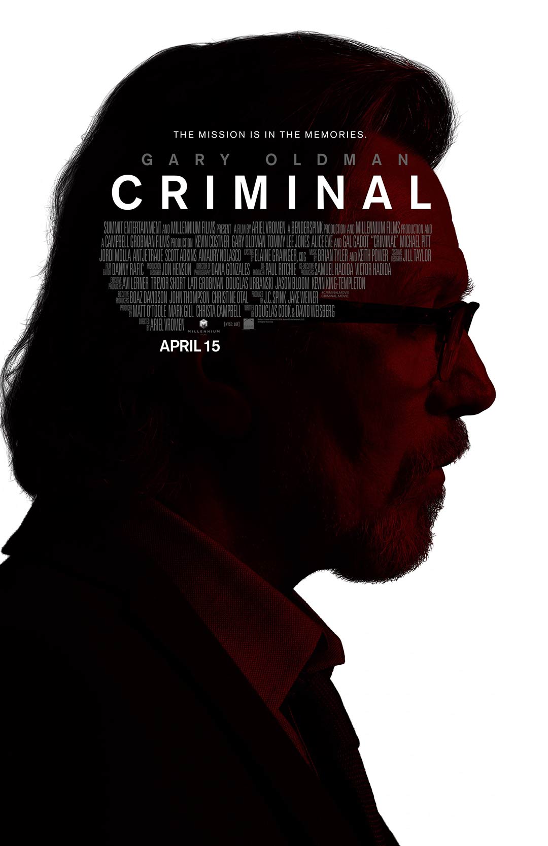 Criminal (2016) Poster #1 - Trailer Addict1080 x 1666